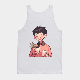 Smile Anime Boy Tank Top